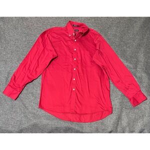 Chaps Men's 15-15 1/2 34/35 Red Long Sleeve Shirt‎